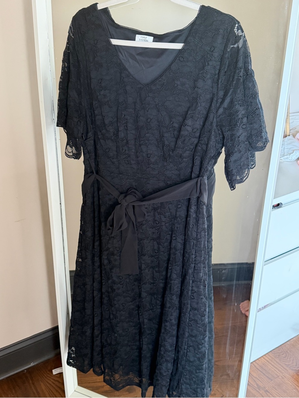 Black lace dress